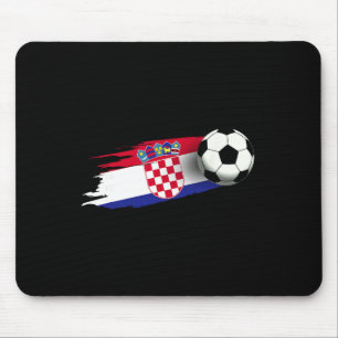 Kroatien-Flagge-Trikot kroatische Fußballmannschaf Mousepad