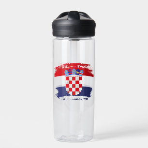 Kroatien-Flagge Trinkflasche
