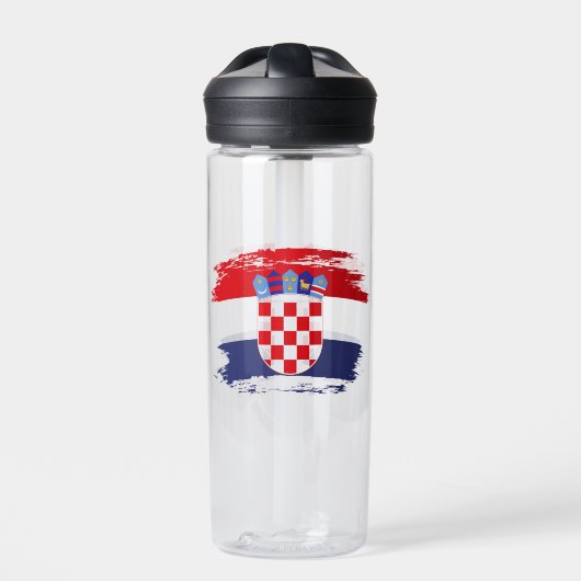 Kroatien-Flagge Trinkflasche (Vorderseite)