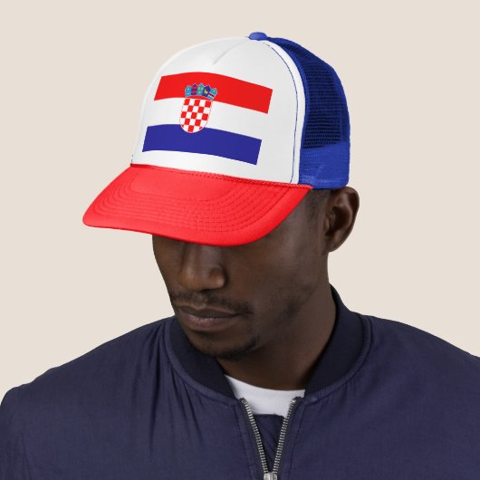 Kroatien-Flagge Truckerkappe (Beispiel)