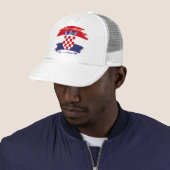 Kroatien-Flagge Truckerkappe (Beispiel)