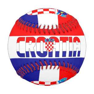 Kroatien Flagge und Wappen Patriotisch Baseball