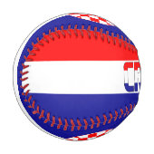 Kroatien Flagge und Wappen Patriotisch Baseball (Vorderseite Links)