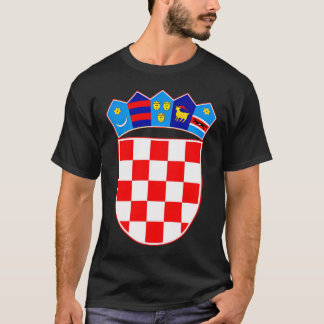 Kroatien Flagge und Wappen Zagreb T-Shirt