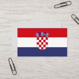 Kroatien-Flagge Visitenkarte