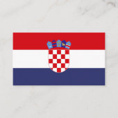 Kroatien-Flagge Visitenkarte (Vorderseite)