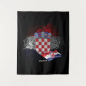 Kroatien-Flagge Wandteppich (Vorderseite)