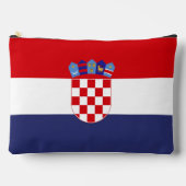 Kroatien-Flagge Zubehörtasche (Vorderseite)