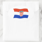 Kroatien Flaggen Aufkleber (Tasche)
