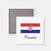 Kroatien Flaggen-Design Magnet (Vorderseite/Rückseite)