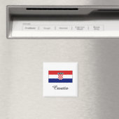 Kroatien Flaggen-Design Magnet (In Situ (Geschirrspüler))