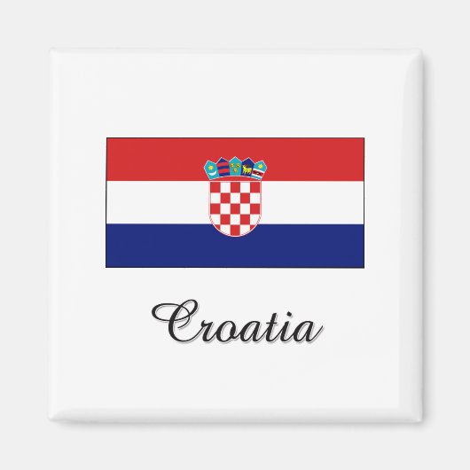 Kroatien Flaggen-Design Magnet (Vorne)