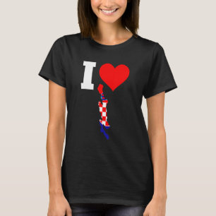 Kroatien Flaggen für Cres I Liebe Cres T-Shirt