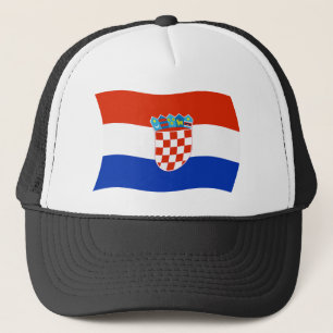 Kroatien-Flaggen-Mütze Truckerkappe