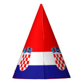 Kroatien-Flaggen-Party-Hat Partyhütchen (Rückseite)