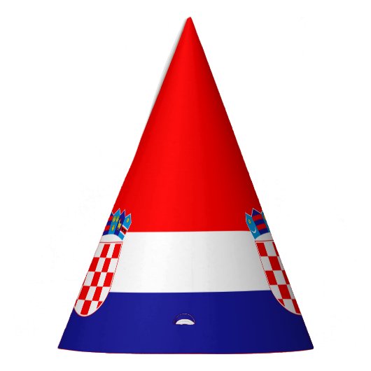 Kroatien-Flaggen-Party-Hat Partyhütchen (Links)