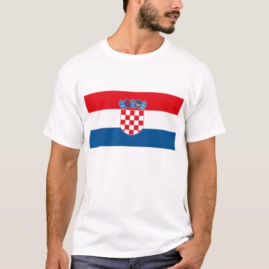 Kroatien-Flaggen-T - Shirt (Vorderseite)