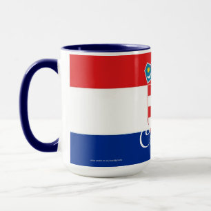 Kroatien-Flaggen-Tasse Tasse