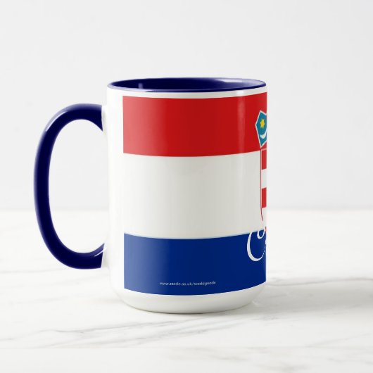 Kroatien-Flaggen-Tasse Tasse (Links)