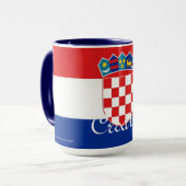 Kroatien-Flaggen-Tasse Tasse (Vorderseite Links)