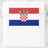 Kroatien Flaggenaufkleber Rechteckiger Aufkleber (Tasche)