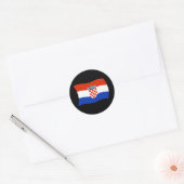 Kroatien Flaggenaufkleber Runder Aufkleber (Umschlag)