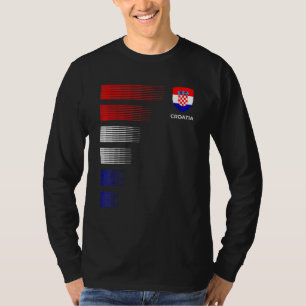 Kroatien Flaggenemblem Patriotic Kroatische Nation T-Shirt