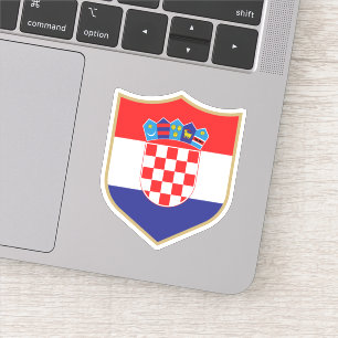 Kroatien Flaggenemblem Patriotic Travel Aufkleber