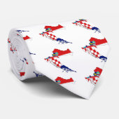 Kroatien-Flaggenkarte Stunde Hrvatska Krawatte (Gerollt)