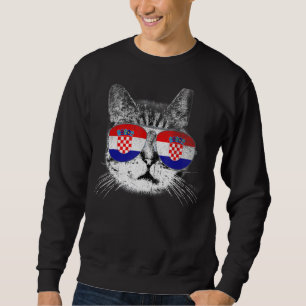 Kroatien Flaggenland Roots Katzensprung Sweatshirt