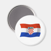 Kroatien Flaggenmagnet Magnet (Vorderseite/Rückseite)