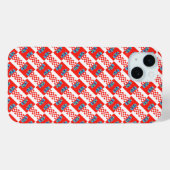 Kroatien-Flaggenmuster Case-Mate iPhone Hülle (Rückseite (Horizontal))