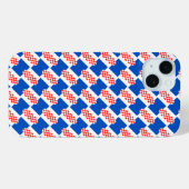 Kroatien-Flaggenmuster Case-Mate iPhone Hülle (Rückseite (Horizontal))