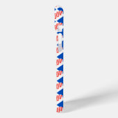 Kroatien-Flaggenmuster Case-Mate iPhone Hülle (Rückseite / Links)