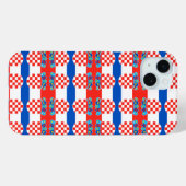 Kroatien-Flaggenmuster Case-Mate iPhone Hülle (Rückseite (Horizontal))