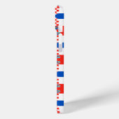 Kroatien-Flaggenmuster Case-Mate iPhone Hülle (Rückseite / Links)
