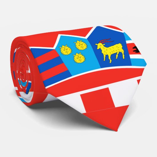 Kroatien-Flaggenmuster Krawatte (Gerollt)