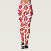 Kroatien-Flaggenmuster Leggings (Rückseite)