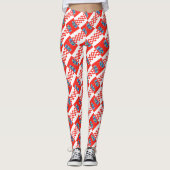 Kroatien-Flaggenmuster Leggings (Vorderseite)
