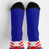 Kroatien Flaggenpatriotischer Nationalstolz Kroati Socken (Oben)