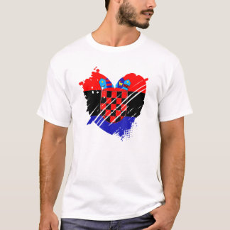 Kroatien Flaggenstaat I Liebe Kroatien In meinem D T-Shirt