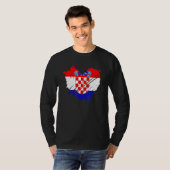 Kroatien Flaggenstaat I Liebe Kroatien In meinem D T-Shirt (Vorne ganz)