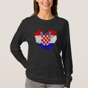 Kroatien Flaggenstaat I Liebe Kroatien In meinem D T-Shirt