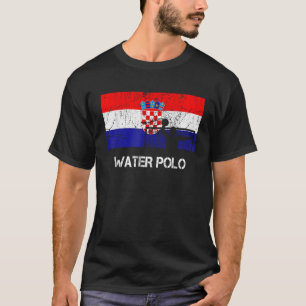 Kroatien Flaggenwasser-Polo-Geschenk für Water Pol T-Shirt