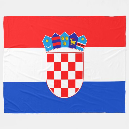Kroatien Fleecedecke (Vorderseite (Horizontal))