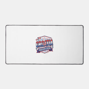 Kroatien Fußball 2026 Fußball Fett Land Typografie Schreibtischunterlage