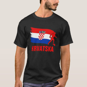 Kroatien-Fußball-Flagge T-Shirt