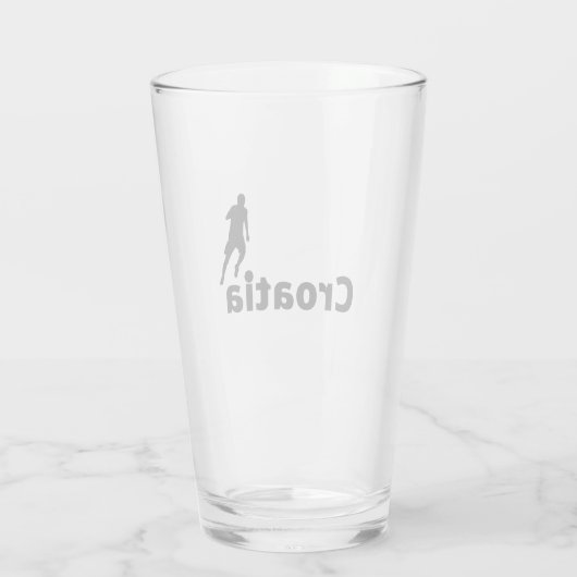 Kroatien Fußball Glas (Rückseite)