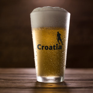 Kroatien Fußball Glas