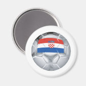 Kroatien Fußball Magnet (Vorderseite/Rückseite)